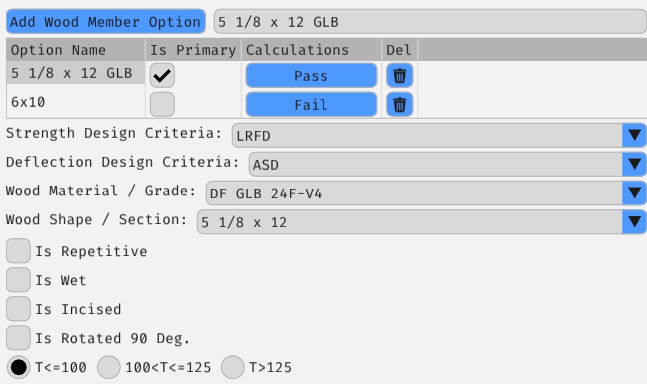 Multiple Design Options
