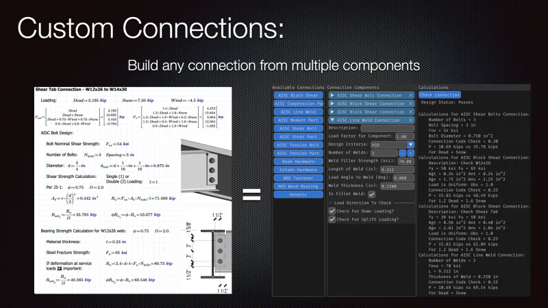 Custom connections